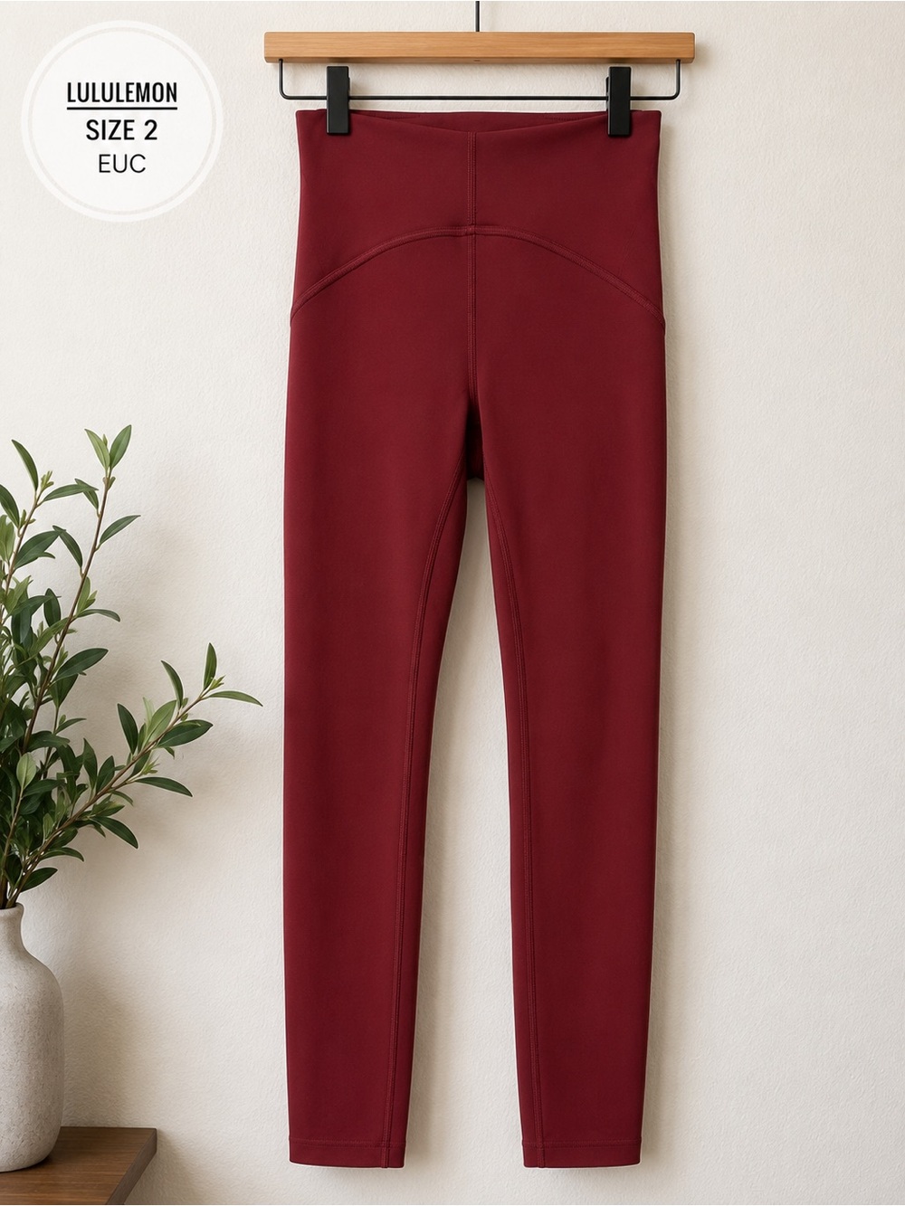 lululemon athletica High-Waist Burgundy Leggings